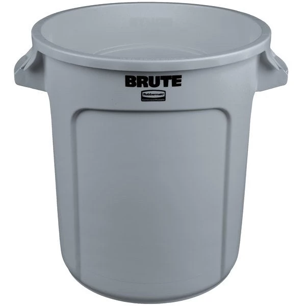 RUBBERMAID BRUTE TRASH CAN 10 GALLON - GRAY 1 RUBBERMAID BRUTE TRASH CAN 10 GALLON - GRAY