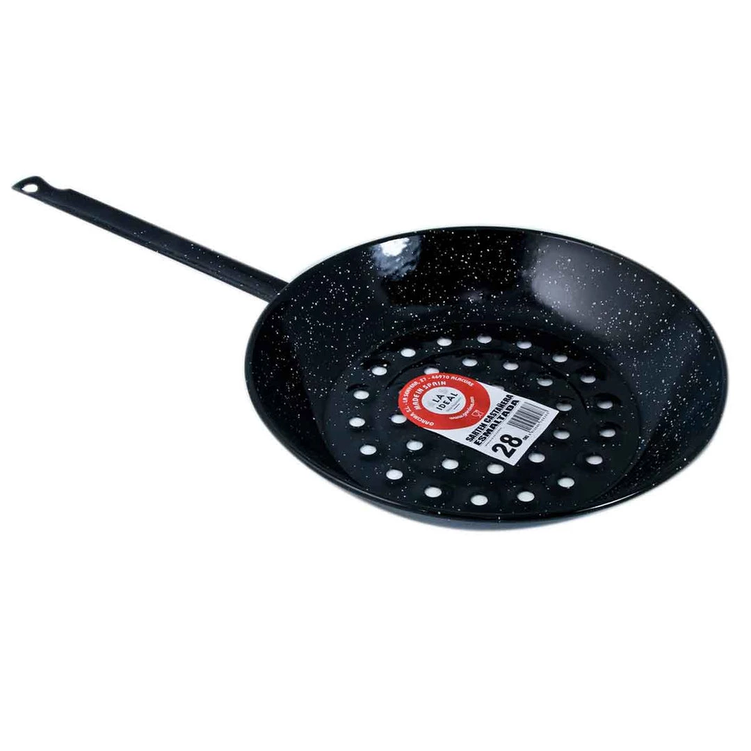 GRC PAELLA Kitchenware ENAMELLED CHESTNUT PAN 2 GRC PAELLA Kitchenware ENAMELLED CHESTNUT PAN