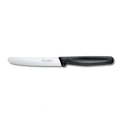 Kitchenware VICTORINOX TOMATO KNIFE SWISS CLASSIC WAVY BLACK - 11 CM