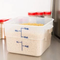 Cambro, Translucent Square Food Storage Container Kitchenware 13 Cambro, Translucent Square Food Storage Container Kitchenware