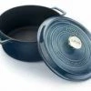Lava Metal LAVA ROUND CASSEROLE MAJOLICA GREY"PREMIUM SERIES"