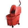 Cleaning And Hygiene RUBBERMAID WAVEBRAKE® 35 QT DOWN-PRESS BUCKET AND WRINGER, RED