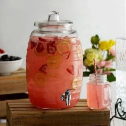 TABLECRAFT BEVERAGE DISPENSER BEEHIVE GLASS 9L Tableware