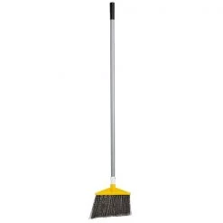 Rubbermaid FG638500GRAY Gray Angle Broom With 48" Aluminum Handle Cleaning And Hygiene