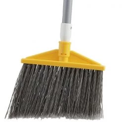 Rubbermaid FG638500GRAY Gray Angle Broom With 48" Aluminum Handle Cleaning And Hygiene