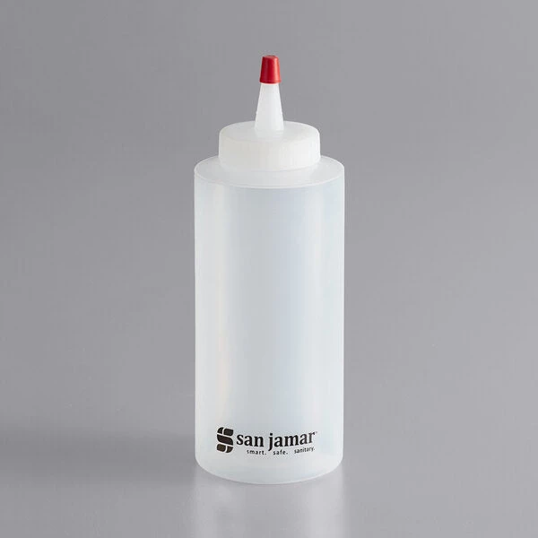 Kitchenware SAN JAMAR CLEAR SQUEEZE BOTTLE - 12 OZ 1 Kitchenware SAN JAMAR CLEAR SQUEEZE BOTTLE - 12 OZ
