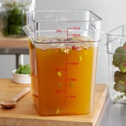 Kitchenware CAMBRO POLYCARBONATE SQUARE FOOD STORAGE CONTAINER