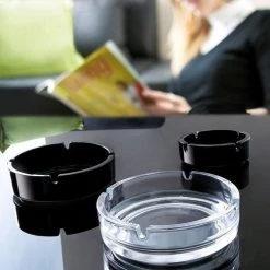 ARCOROC TRANSPARENT STACKABLE ASHTRAY
