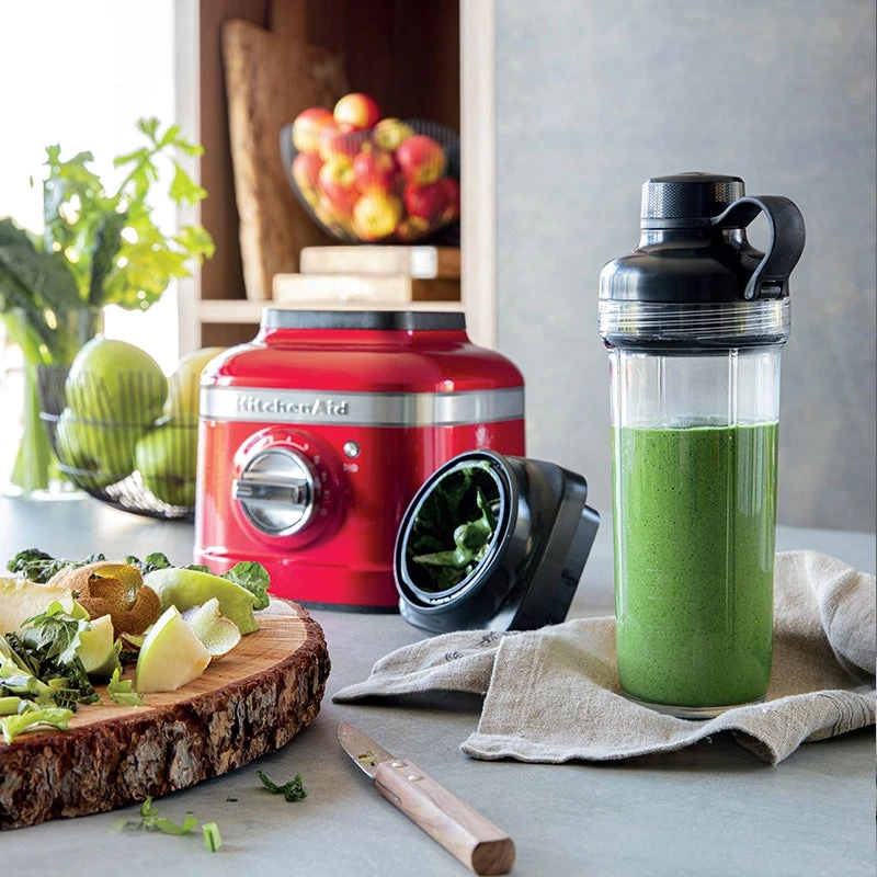 KITCHENAID ARTISAN BLENDER K400 WITH PERSONAL JAR - CANDY APPLE 4 KITCHENAID ARTISAN BLENDER K400 WITH PERSONAL JAR - CANDY APPLE