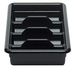 CAMBRO 1120CBP110 BLACK POLY CAMBOX FOUR COMPARTMENT CUTLERY BUS BOX Cleaning And Hygiene