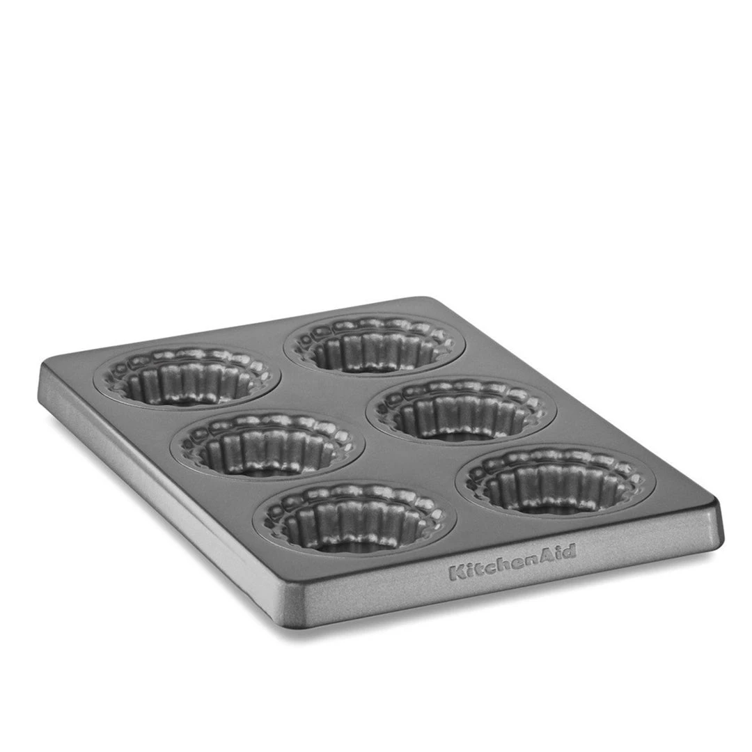 KITCHENAID 6-CAVITY PIE PAN WITH REMOVABLE BOTTOMS 1 KITCHENAID 6-CAVITY PIE PAN WITH REMOVABLE BOTTOMS