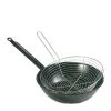 GRC PAELLA CHIP PAN W/BASKET ENAMELLED 24CM Kitchenware