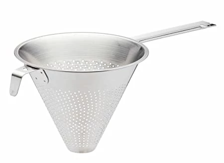 KMW Kitchenware STAINLESS STEEL CONICAL STRAINER - 22 CM 1 KMW Kitchenware STAINLESS STEEL CONICAL STRAINER - 22 CM