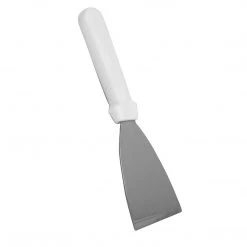 MM - Premium Kitchenware PAN SCRAPER WHITE PLASTIC HANDLE