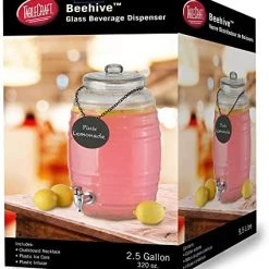 TABLECRAFT BEVERAGE DISPENSER BEEHIVE GLASS 9L Tableware