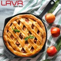 Lava Metal LAVA CAST IRON ROUND FRYING PAN - 28 CM Kitchenware