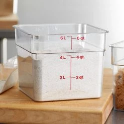 Kitchenware CAMBRO POLYCARBONATE SQUARE FOOD STORAGE CONTAINER