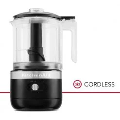 KITCHENAID CORDLESS FOOD CHOPPER 1.19L 5KFCB519 - MATT BLACK