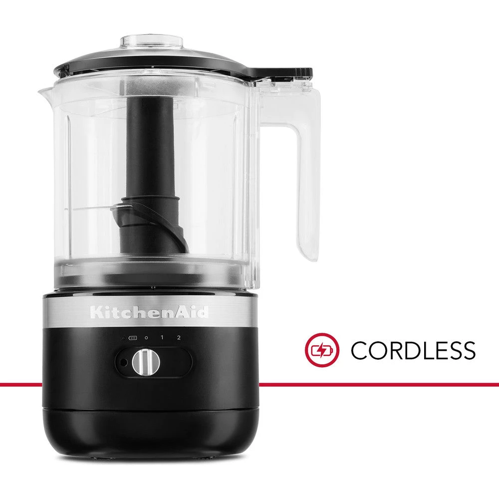 KITCHENAID CORDLESS FOOD CHOPPER 1.19L 5KFCB519 - MATT BLACK 2 KITCHENAID CORDLESS FOOD CHOPPER 1.19L 5KFCB519 - MATT BLACK