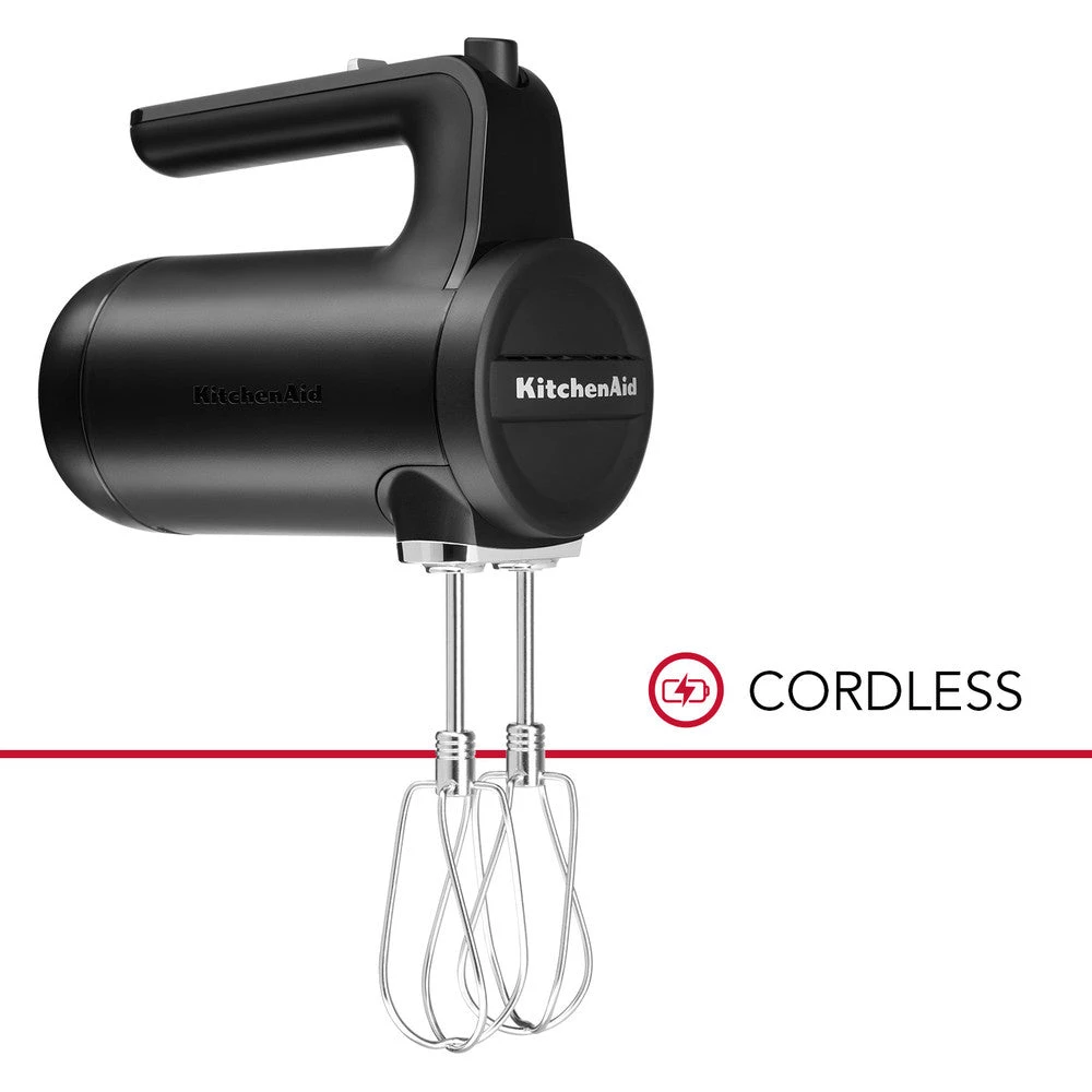 KITCHENAID CORDLESS HAND MIXER 5KHMB732 - MATT BLACK 3 KITCHENAID CORDLESS HAND MIXER 5KHMB732 - MATT BLACK