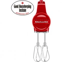 KITCHENAID CORDLESS HAND MIXER 5KHMB732 - EMPIRE RED Mixers & Attachments