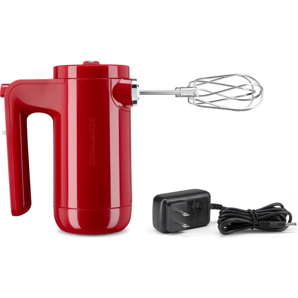 KITCHENAID CORDLESS HAND MIXER 5KHMB732 - EMPIRE RED Mixers & Attachments 4 KITCHENAID CORDLESS HAND MIXER 5KHMB732 - EMPIRE RED Mixers & Attachments