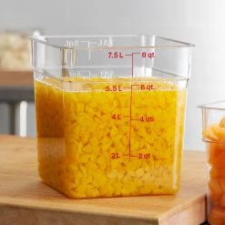 Kitchenware CAMBRO POLYCARBONATE SQUARE FOOD STORAGE CONTAINER