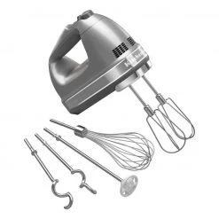 Mixers & Attachments KITCHENAID 9 SPEED HAND MIXER - CONTOUR SILVER 7 Mixers & Attachments KITCHENAID 9 SPEED HAND MIXER - CONTOUR SILVER