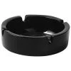 Arcoroc "STACKABLE ASHTRAY DIA: 10.7CM, HEIGHT: 3.5CM, BLACK"
