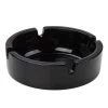 Arcoroc "Glass Ashtray Black, Dia: 6.6cms, H: 4cms"