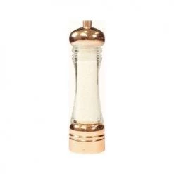 Tableware BISETTI SALT MILL BEECH ACRYLIC + TOP COPPER PLATING