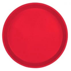Cambro "ROUND CAMTRAY 10 Inches, COLOUR: RED"