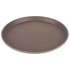 Tableware Cambro 1100CT138 11" Camtread Round Serving Tray - Tavern Tan