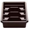 Cambro CAMBOX CUTLERY 4COMP RG-DKBRN Cleaning And Hygiene