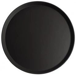 Cambro Camtread®Round Black Non-Skid Serving Tray- 45 CM