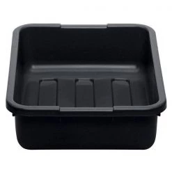 CAMBRO POLYETHYLENE 4 COMPARTMENT CUTLERY BOX, COLOR: BLACK, SIZE: 28.9x52x9.5cm