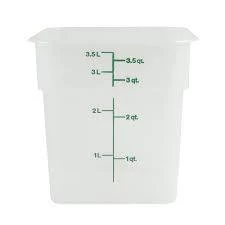 Cambro Kitchenware SQUARE 4QT TRAN-TRANS