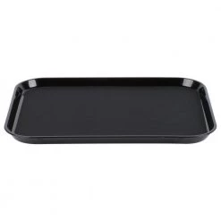 Cambro Tableware RECTANGULAR TRAY POLYTREAD 14”x18” – BLACK SATIN