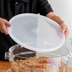 Cambro, Translucent Cover Fit For 12qt, 18qt & 22qt Food Storage Round Container Kitchenware