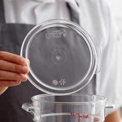Cambro, Polycarbonate Cover Fit For 1 Qt Food Storage Round Container Kitchenware