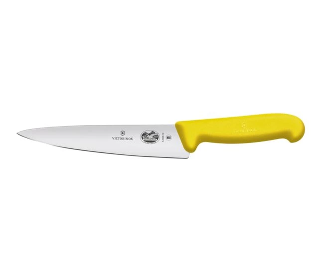 VICTORINOX KITCHEN & CARVING KNIFE FIBROX - YELLOW 1 VICTORINOX KITCHEN & CARVING KNIFE FIBROX - YELLOW