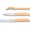 Kitchenware VICTORINOX PARING KNIFE SET WITH PEELER, 3 PIECES - LIGHT ORANGE