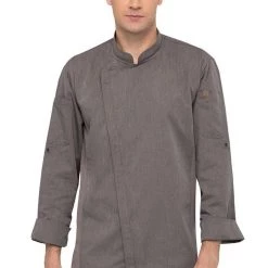 Chefwork COAT-ESS-MDN-HARTFORD-L/S/,COLOR:GRAPHITE GREY Uniform