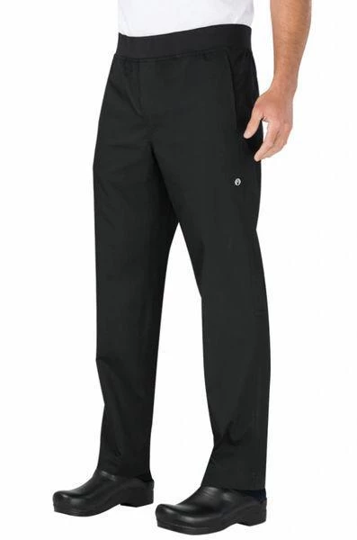 Chefwork Pant-Ess-Unisex-LightWtSlim-CF/Black Uniform 1 Chefwork Pant-Ess-Unisex-LightWtSlim-CF/Black Uniform