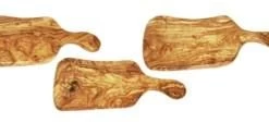 Olive Wood CHOPPING BOARD GALBED LG 44CM / LARGE 20CM Tableware