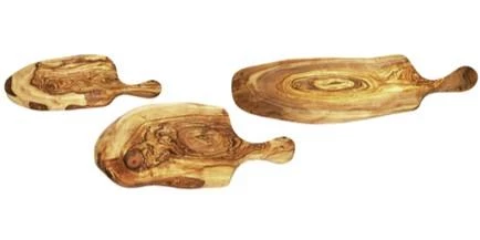 Olive Wood CHOPPING BOARD RUSTIC WITH HANDLE, DIM: L-55CM Tableware 1 Olive Wood CHOPPING BOARD RUSTIC WITH HANDLE, DIM: L-55CM Tableware