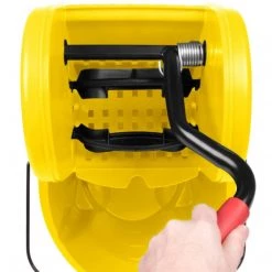 Cleaning And Hygiene RUBBERMAID WAVEBRAKE® 35 QT DOWN PRESS BUCKET AND WRINGER, YELLOW