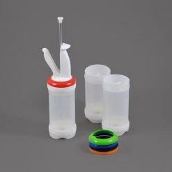 FIFO Kitchenware 16oz Portion Pal Kit: One Dispenser & Three Bottles With 3-h
