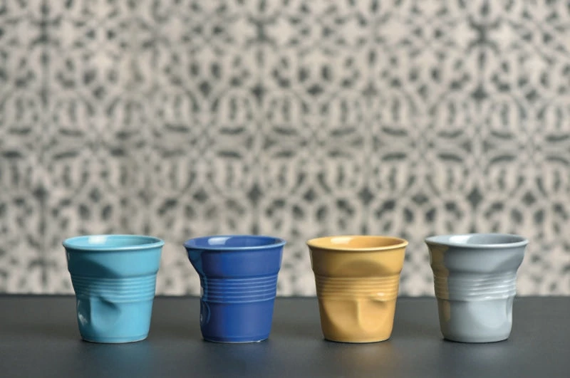 Revol Porcelain Tableware REVOL FROISSES EXPRESSO TUMBLER 8 CL - CARIBBEAN BLUE 2 Revol Porcelain Tableware REVOL FROISSES EXPRESSO TUMBLER 8 CL - CARIBBEAN BLUE