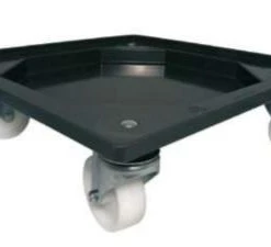 Gigan Plastics Kitchenware "BOX SERVICE TROLLEY WITH WATER RESERVE, GRAY, 52.5X52.5 CM"